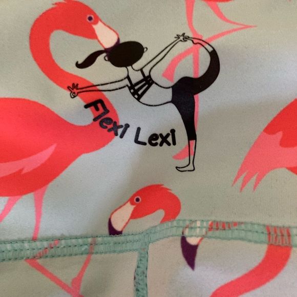 Flexi Lexi Flamingo Leggings Size M - Picture 8 of 9